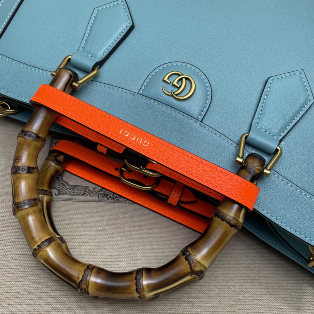 GUCCI古驰Diana竹节中号托特包655658