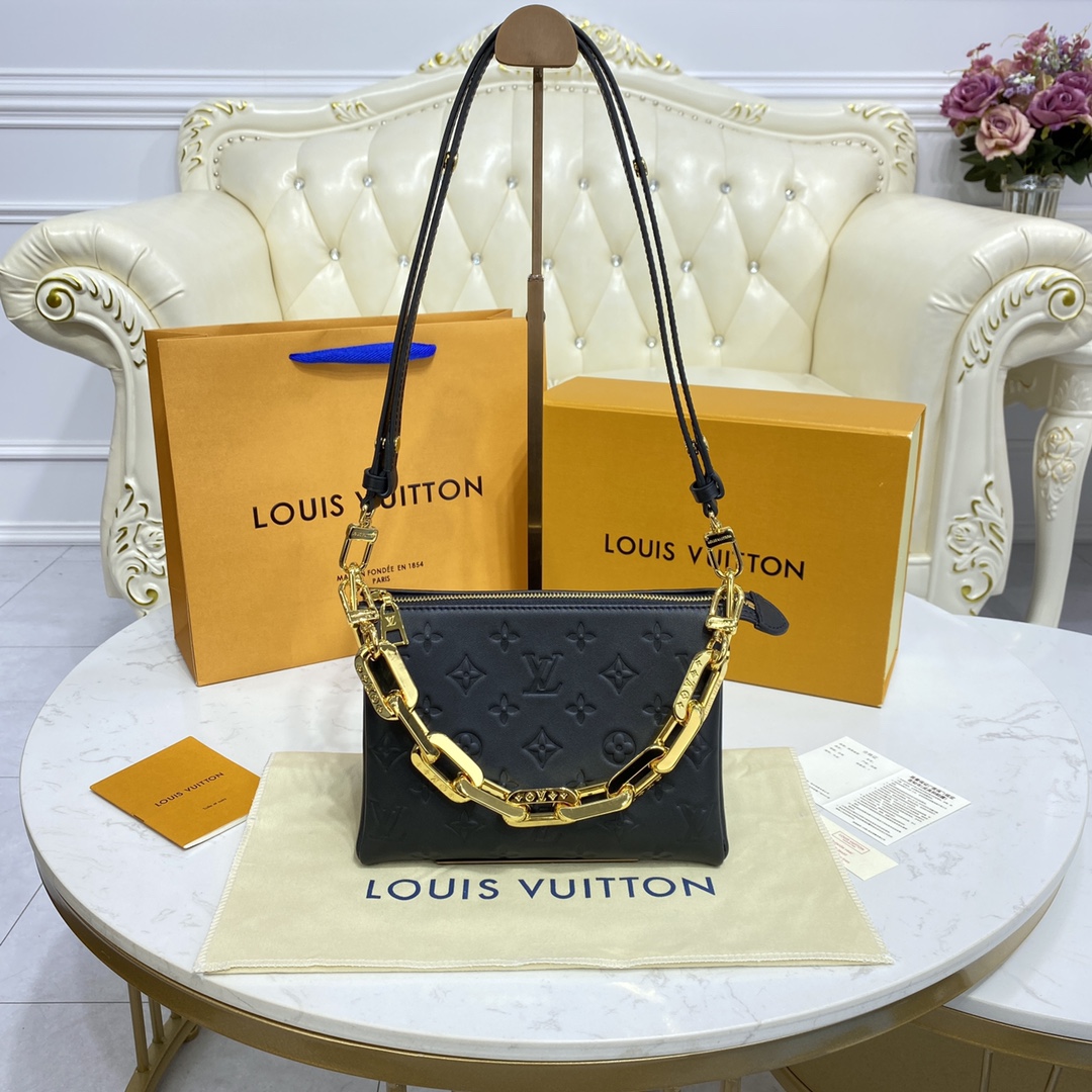 Louis Vuitton LV Coussin Bags Handbags Apricot Color Black Blue Green Sheepskin Spring/Summer Collection Baguette M57993