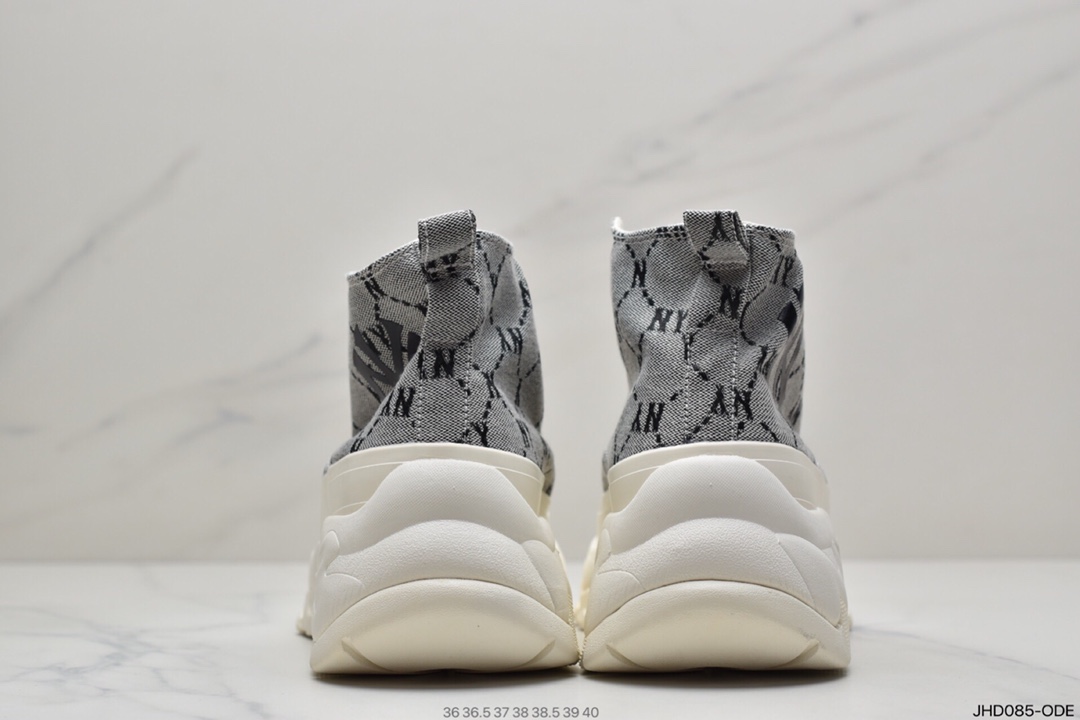 190  MLB Big Ball Chunky Canvas HI 复古厚底老爹风慢跑鞋32SHU1011