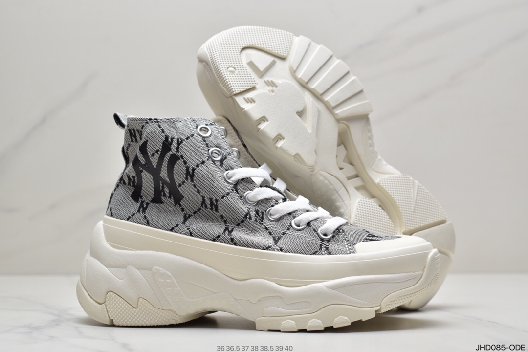 190  MLB Big Ball Chunky Canvas HI 复古厚底老爹风慢跑鞋32SHU1011