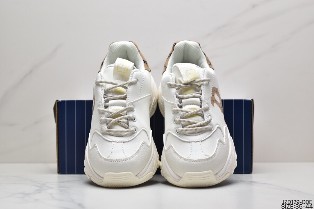 140 韩国SS19限定发售NY美国榄球洋基队限定 x MLB Big Ball Chunky A Running厚底老爹厚底休闲运动慢跑鞋