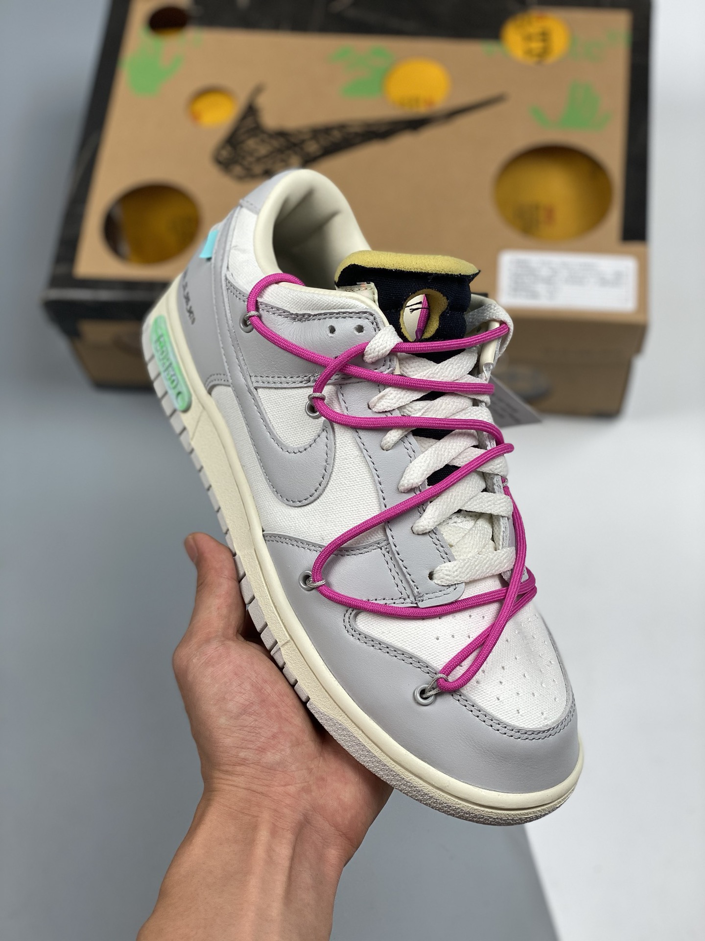 Serie Off-White™ x NK SB Dunk Low "30The 50", producción original de fábrica, caja original, horma original, papel orig…