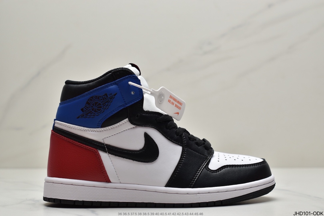 190 乔丹Air Jordan 1 Mid AJ1 高帮篮球鞋AH7389-003