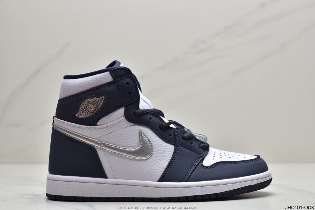 190 乔丹Air Jordan 1 Mid AJ1 高帮篮球鞋AH7389-003