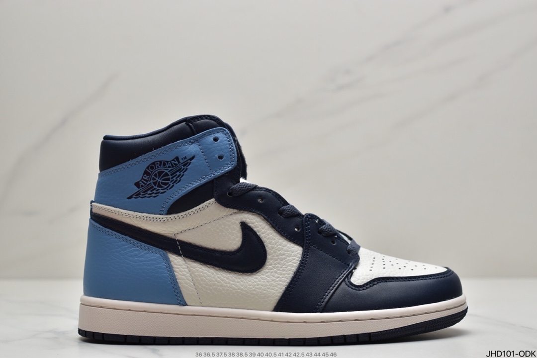 190 乔丹Air Jordan 1 Mid AJ1 高帮篮球鞋AH7389-003