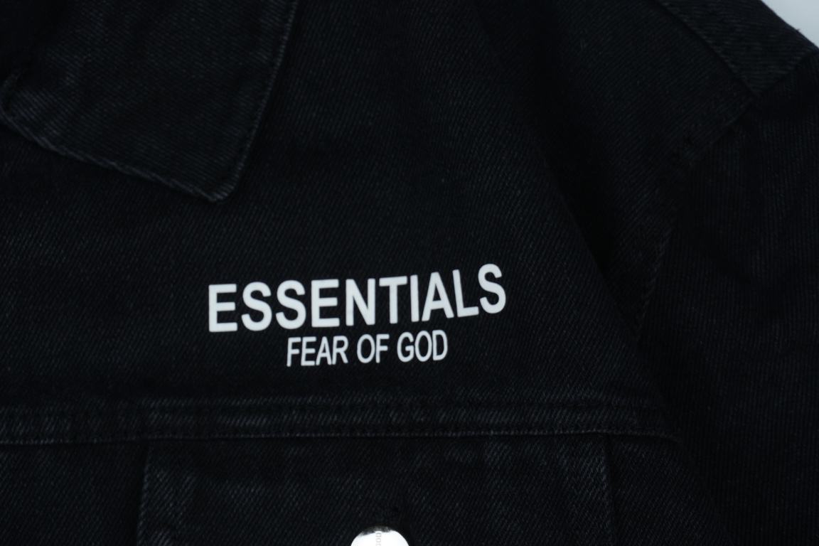 FOG fear of god复线ESSENTIALS 花卉印花牛仔夹克