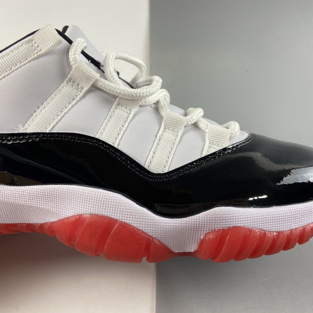 220  Air Jordan 11 Retro Low  ”White/Bred”  AJ11乔11 AV2187-160