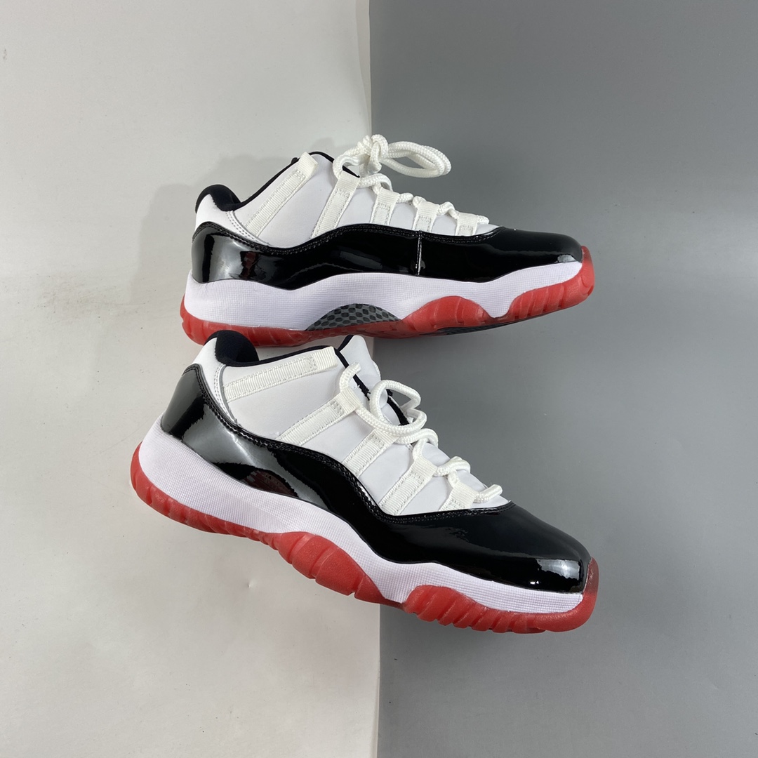 220  Air Jordan 11 Retro Low  ”White/Bred”  AJ11乔11 AV2187-160