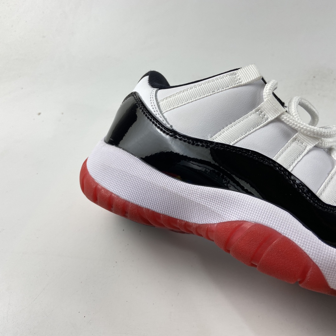 220  Air Jordan 11 Retro Low  ”White/Bred”  AJ11乔11 AV2187-160