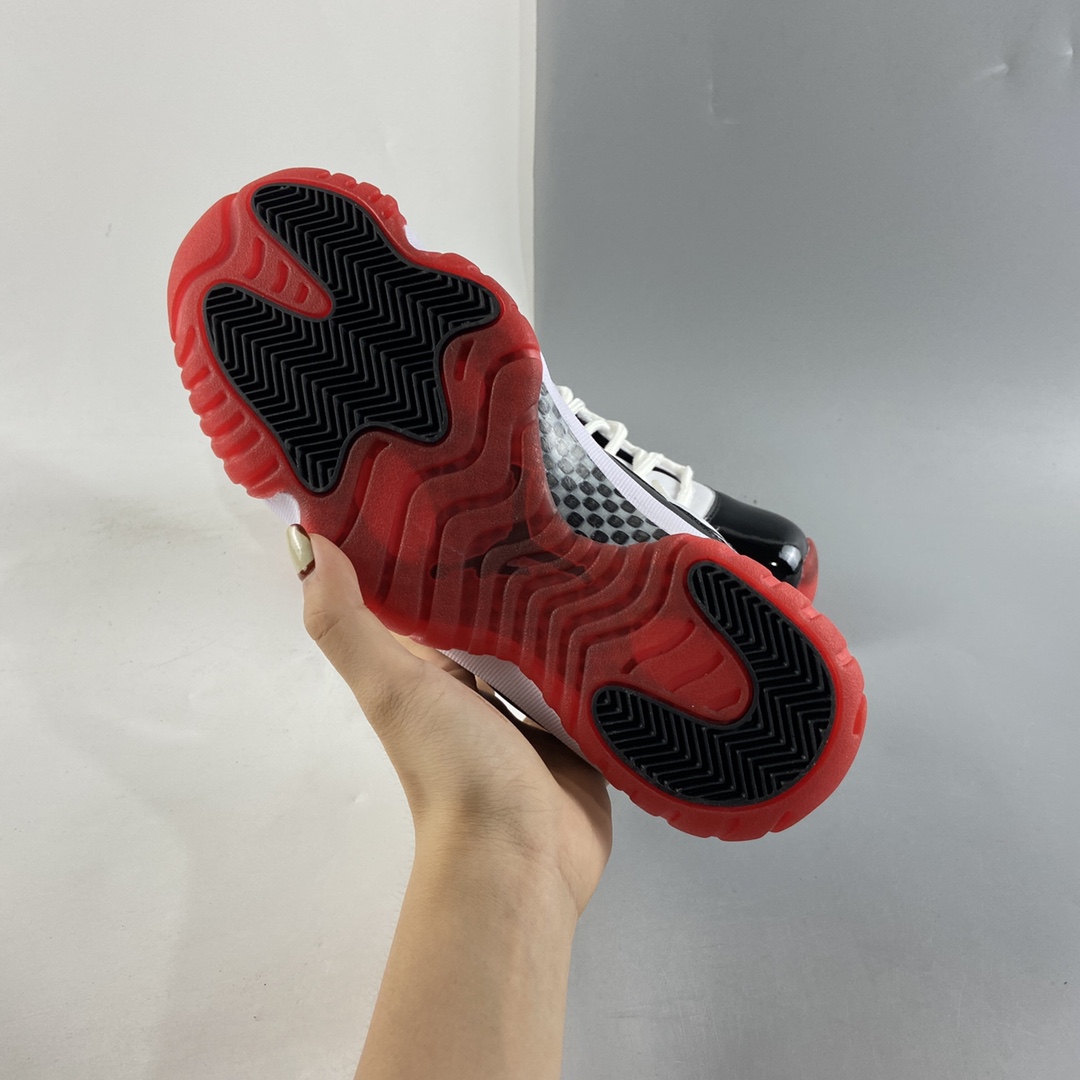 220  Air Jordan 11 Retro Low  ”White/Bred”  AJ11乔11 AV2187-160