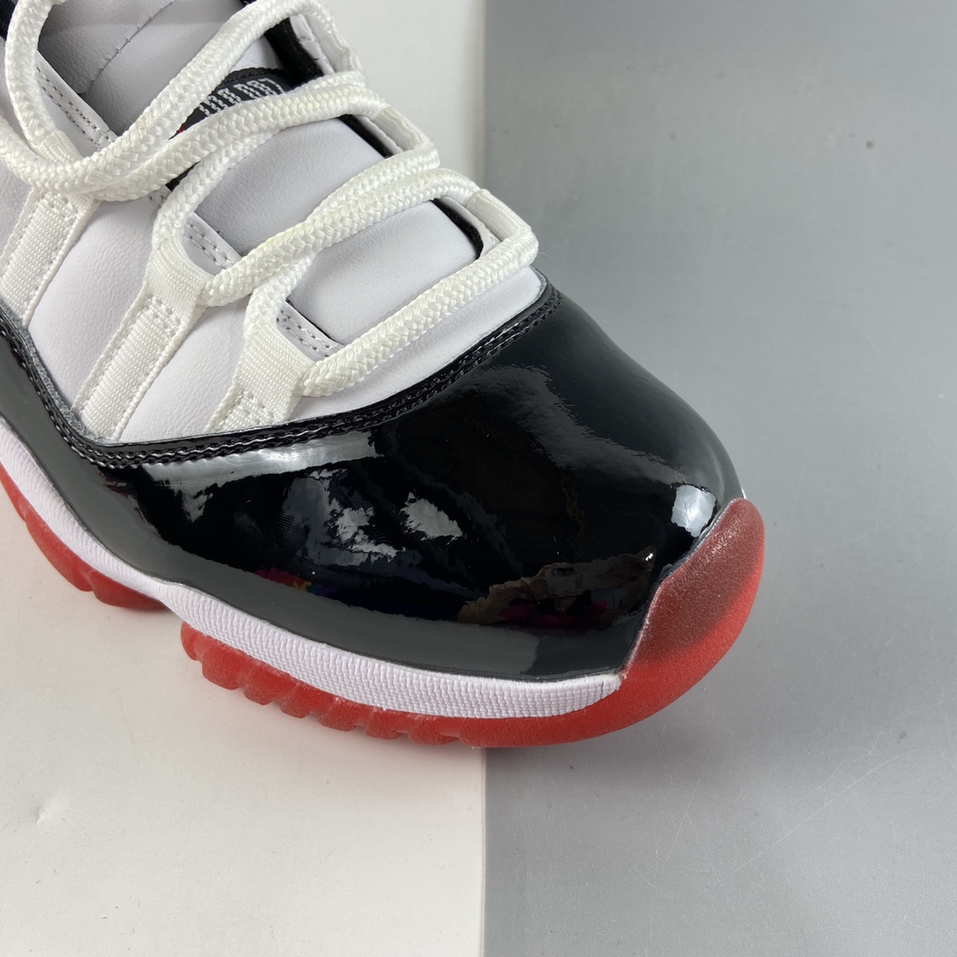 220  Air Jordan 11 Retro Low  ”White/Bred”  AJ11乔11 AV2187-160