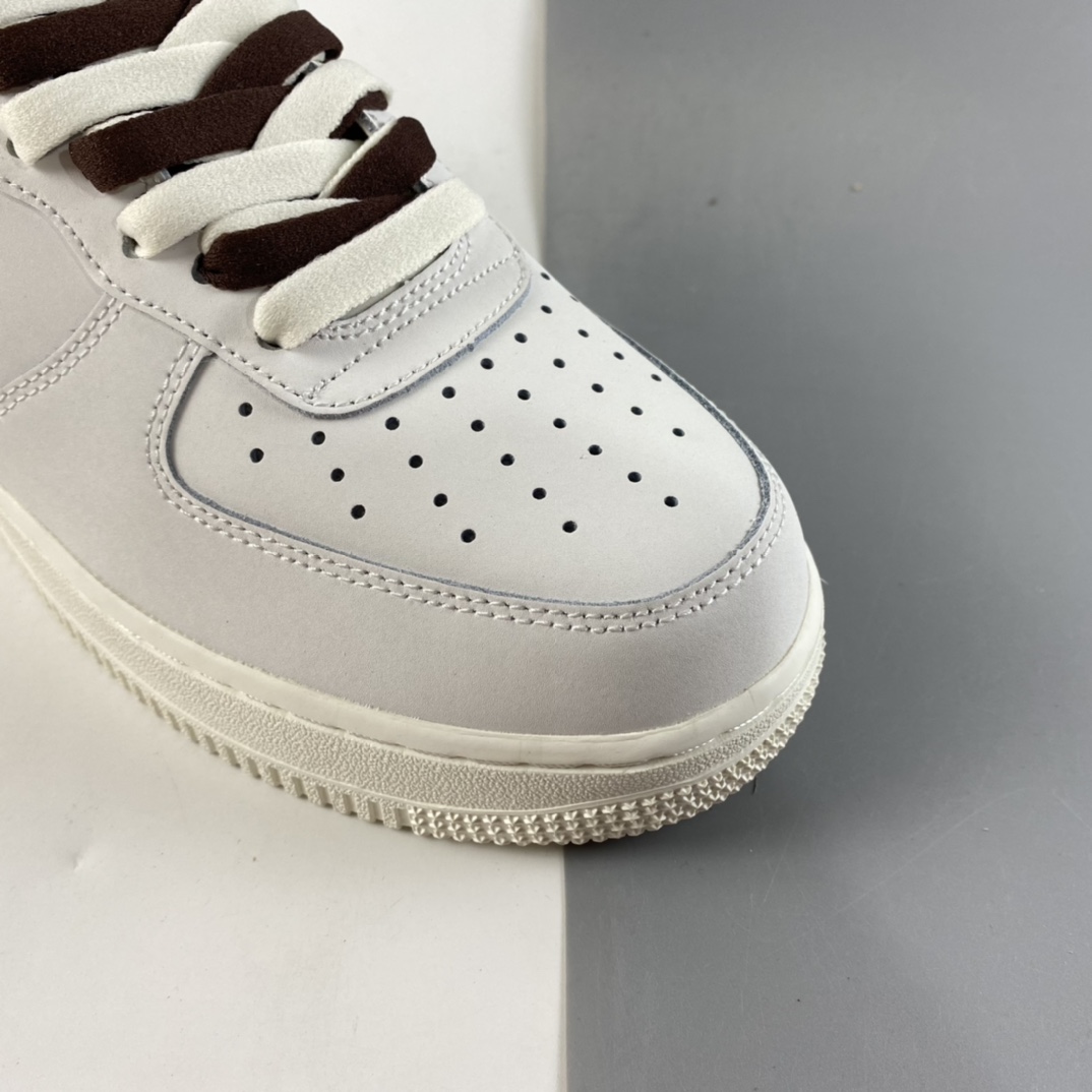 P220  NIKE Air Force 1 Low ’07  “米棕色 电绣勾”低帮休闲板鞋  CL6326-138
