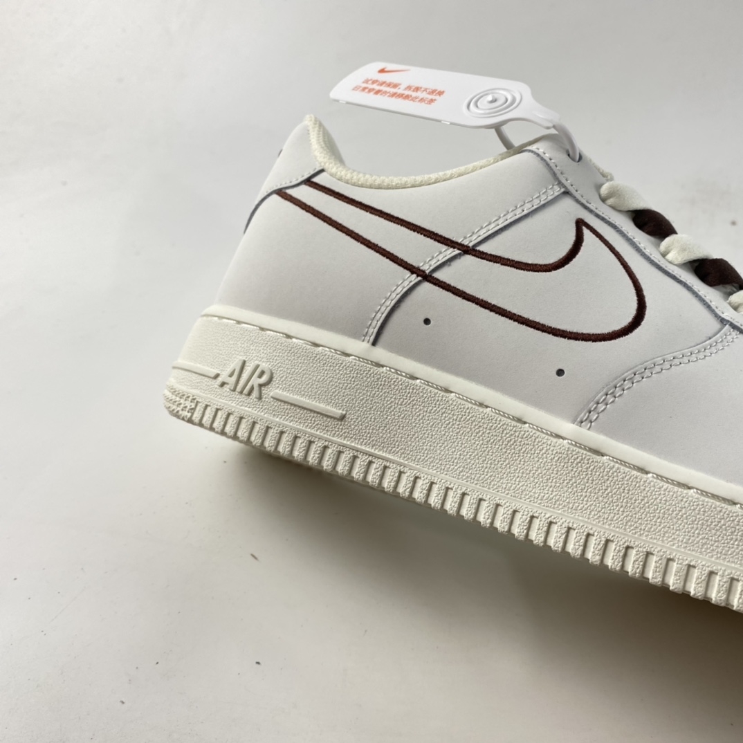 P220  NIKE Air Force 1 Low ’07  “米棕色 电绣勾”低帮休闲板鞋  CL6326-138