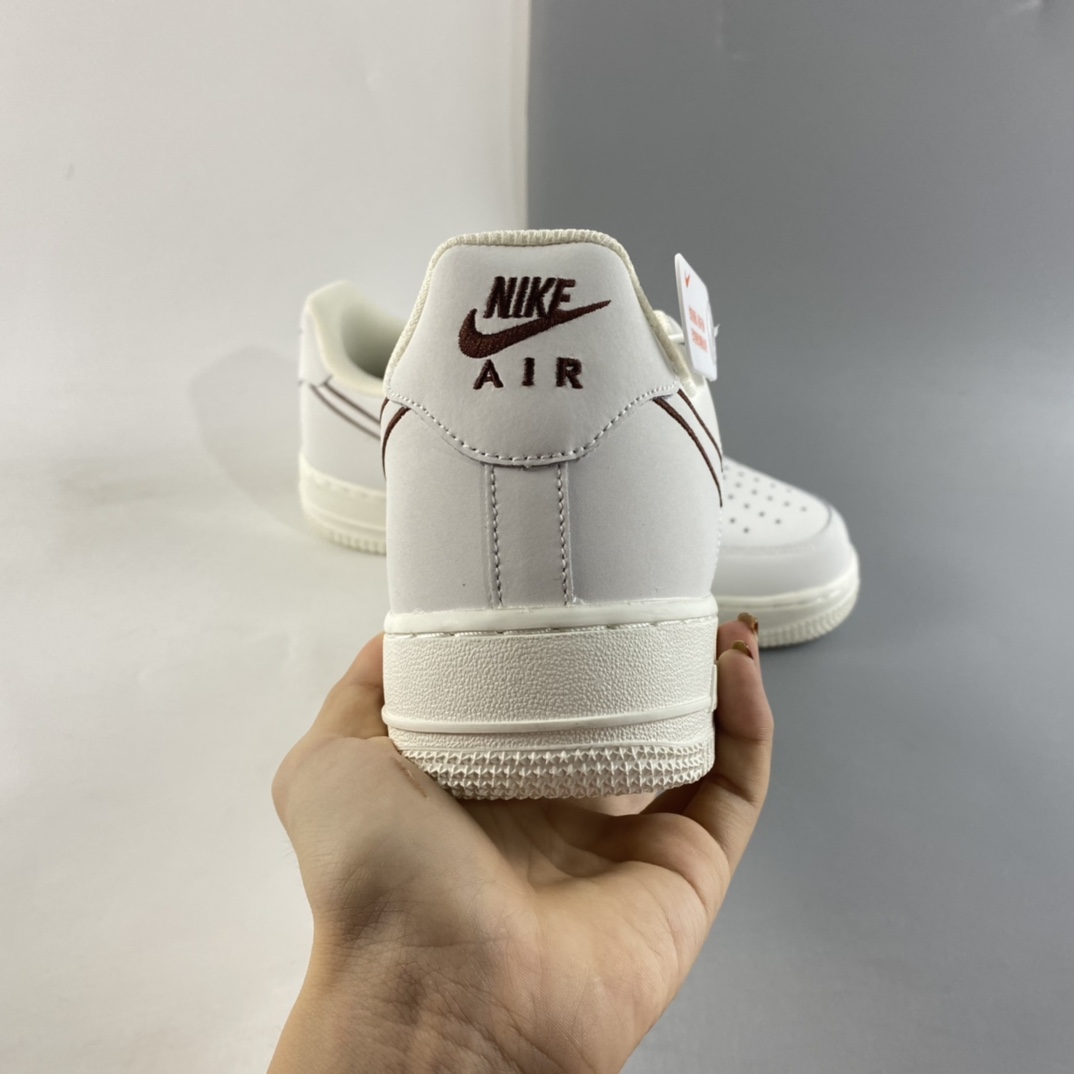 P220  NIKE Air Force 1 Low ’07  “米棕色 电绣勾”低帮休闲板鞋  CL6326-138