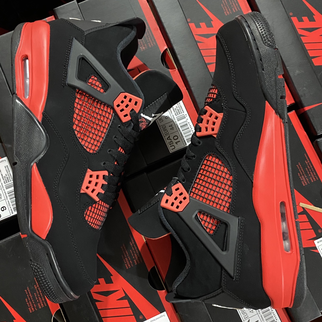 ♨️东莞裁片版本 2026年开年重磅福利特价！aj4黑红雷电 40.5-48.5齐 售前 售后三包到底，