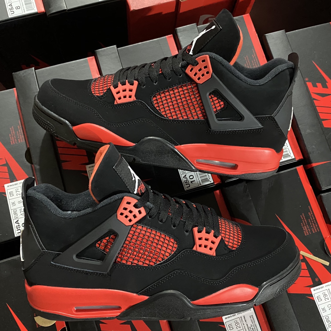 ♨️东莞裁片版本 2026年开年重磅福利特价！aj4黑红雷电 40.5-48.5齐 售前 售后三包到底，