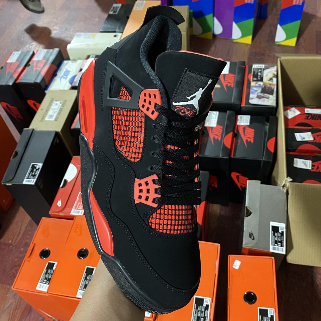 ♨️东莞裁片版本 2026年开年重磅福利特价！aj4黑红雷电 40.5-48.5齐 售前 售后三包到底，