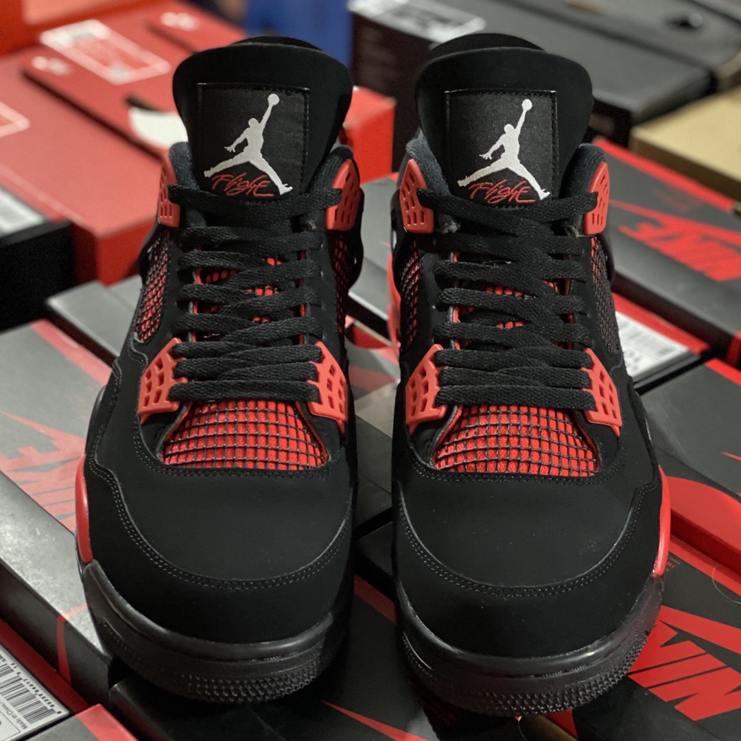 ♨️东莞裁片版本 2026年开年重磅福利特价！aj4黑红雷电 40.5-48.5齐 售前 售后三包到底，