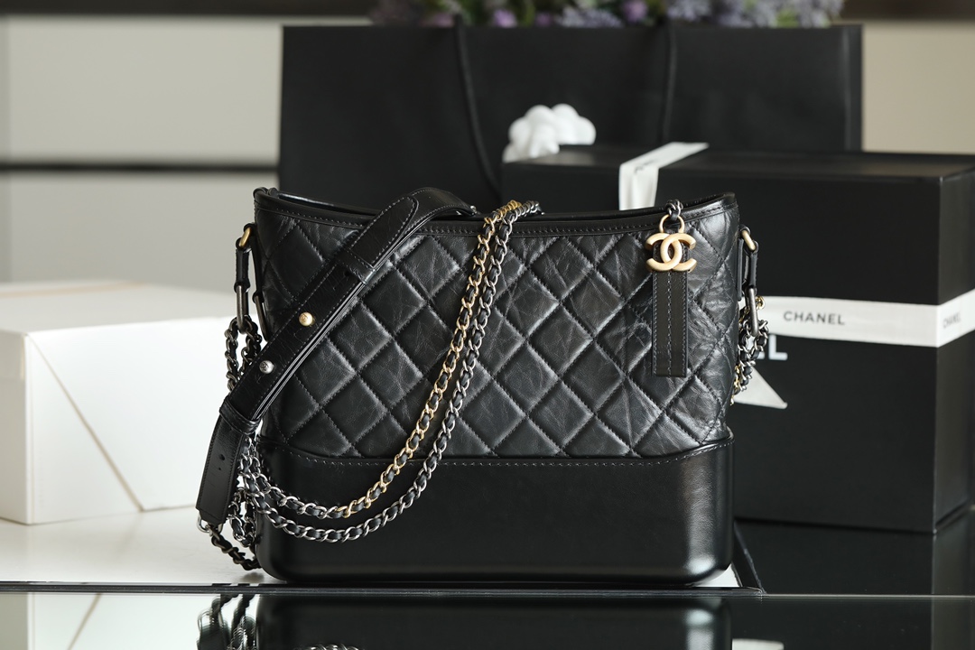 Chanel Crossbody & Shoulder Bags Black All Steel Cowhide