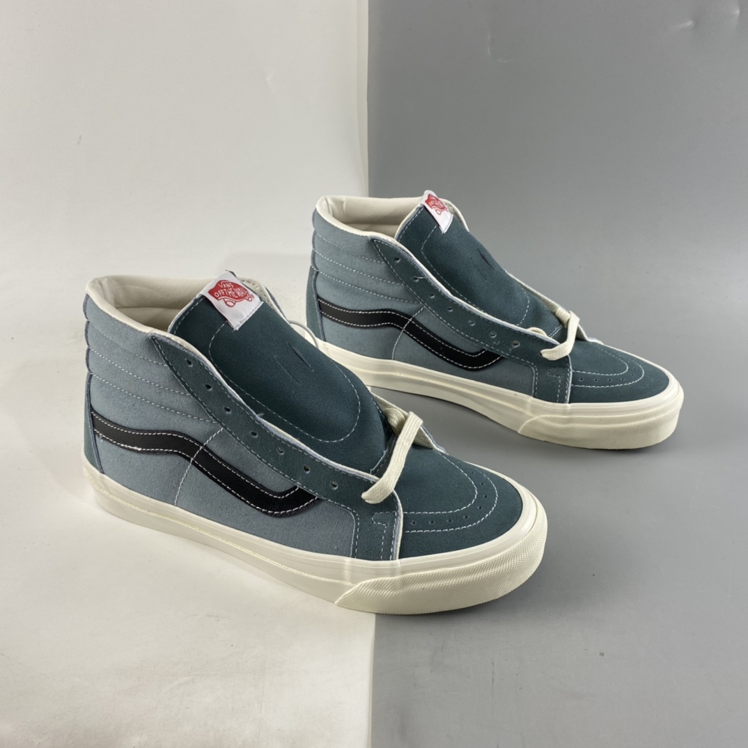 P160  Vans SK8-Hi 范斯雾霾蓝高帮经典款帆布鞋VN0A4BVB20R