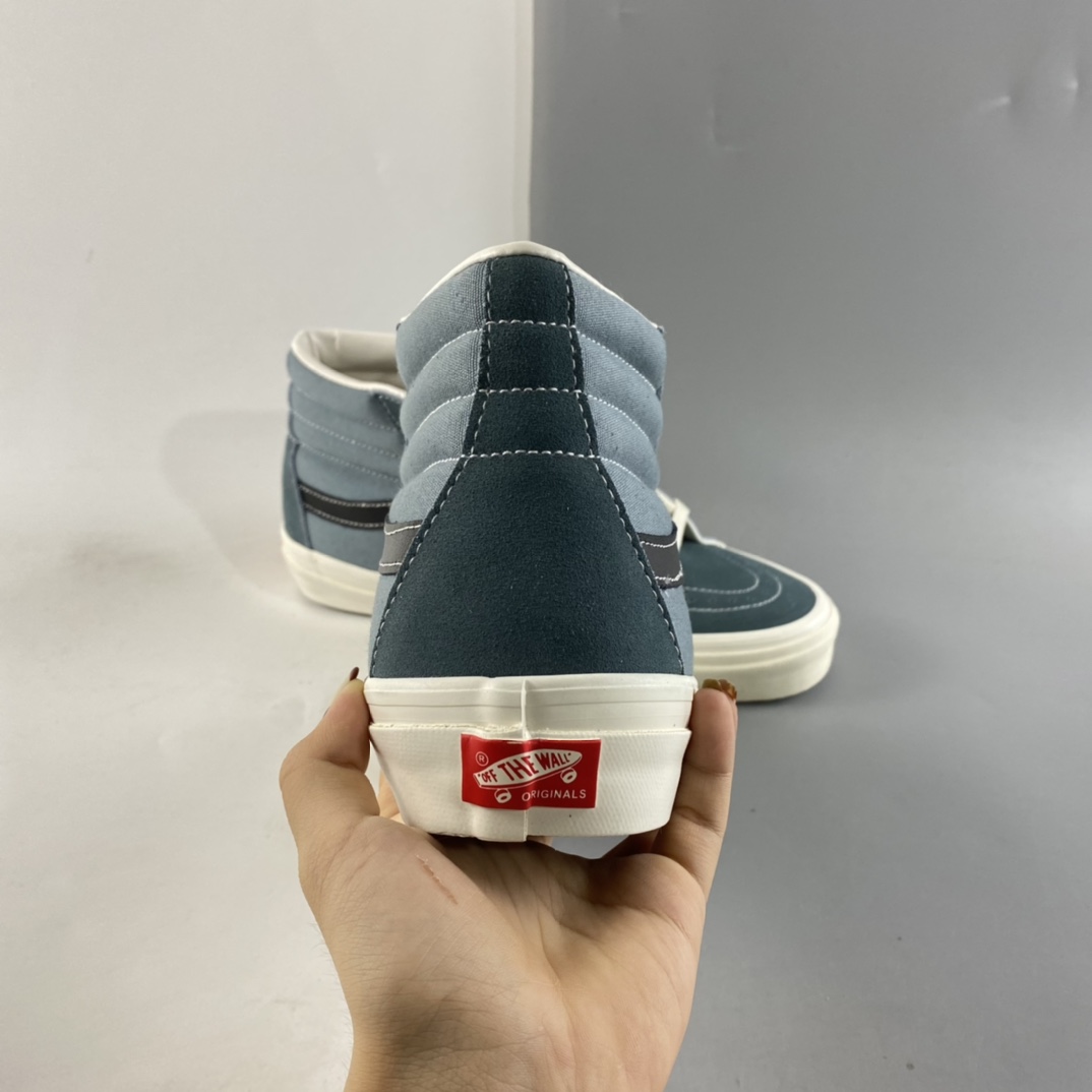 P160  Vans SK8-Hi 范斯雾霾蓝高帮经典款帆布鞋VN0A4BVB20R