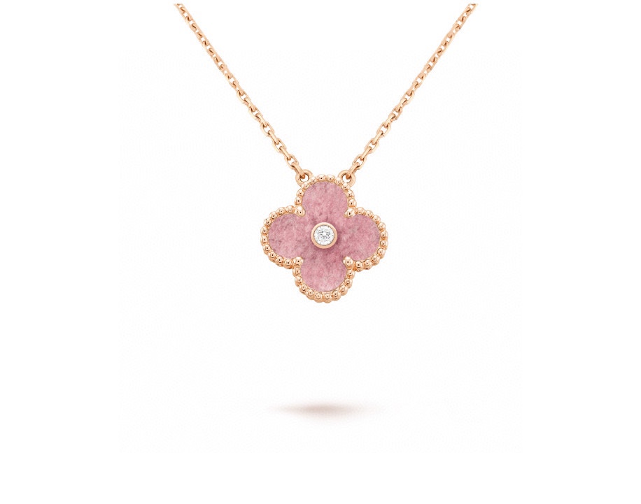 Van Cleef & Arpels vca 2021圣诞限定 蔷薇石项链