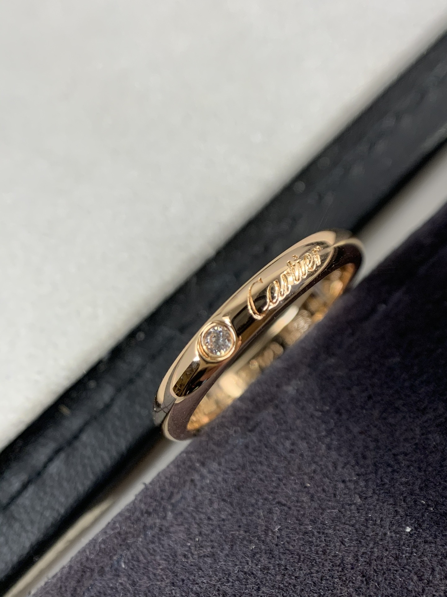 Cartier 까르띠에 다이아몬드 반지 커플링 와이드 버전 슬림 버전 풀스타 세팅 데일리-최상급 품질