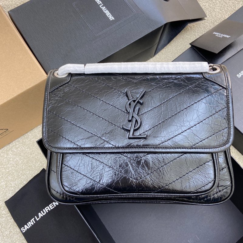 Saint Laurent 油腊黑皮/古银
