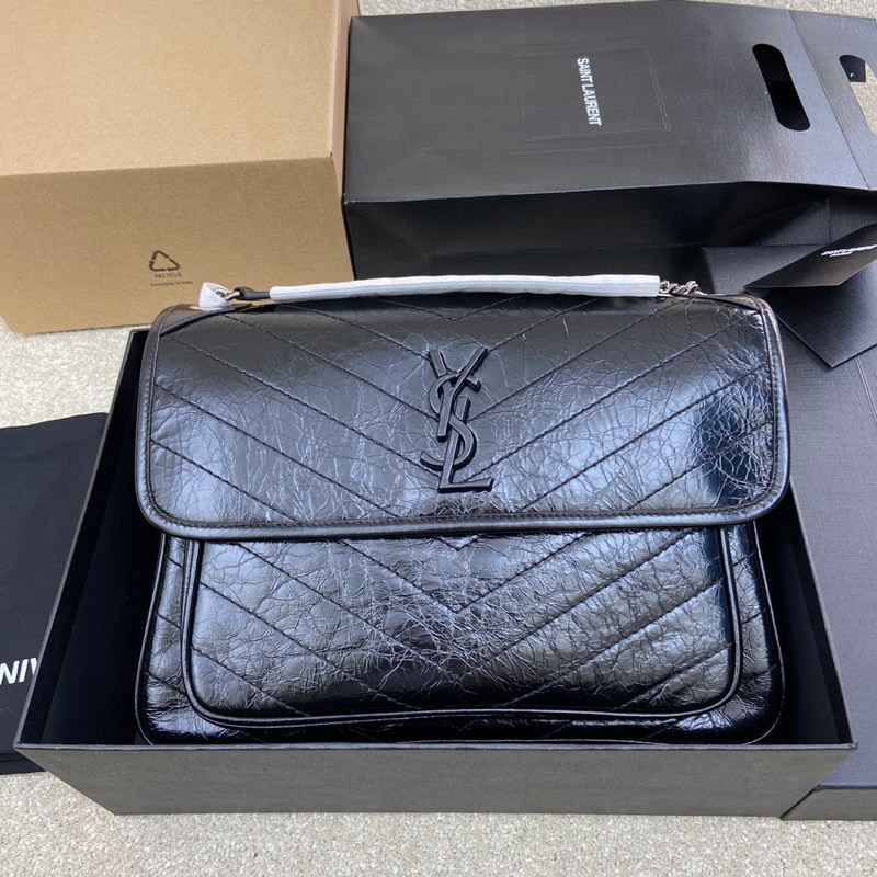 Saint Laurent 油腊黑皮/古银