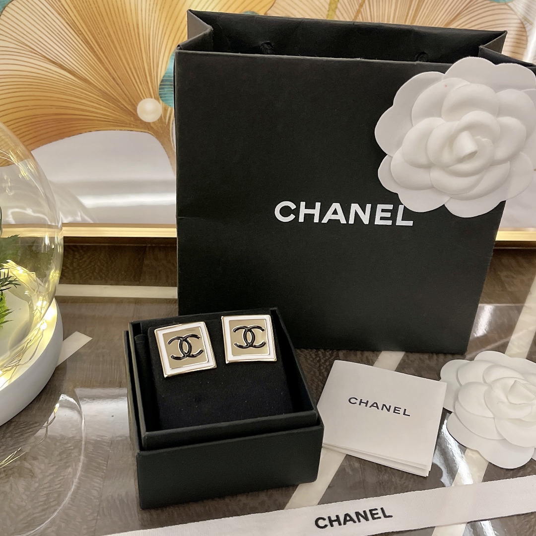 NO:102616,Incense cube earrings, Chanel earrings, Chanel19860909香方块耳钉,香奈儿耳钉,chanel,Jewelry