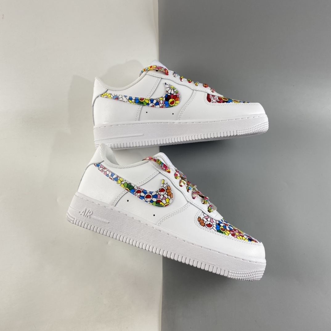 P260  Takashi Murakami x NIKE Air Forece 1’07 Low 村上隆联名款空军一号低帮休闲板鞋 CW2288-111