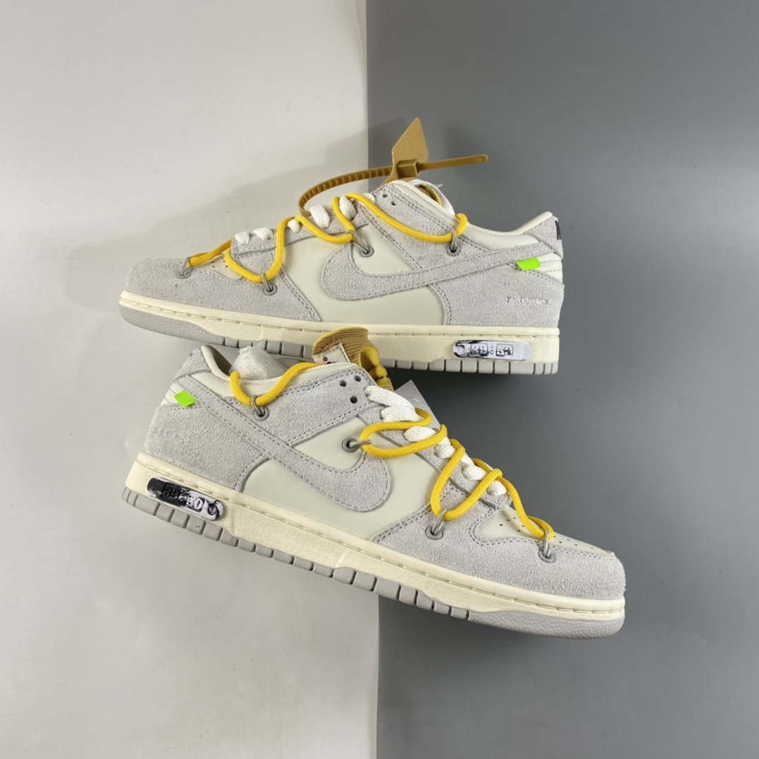 P360  Off-White x Nike SB Dunk Low”The 50”扣篮系列低帮经典百搭休闲运动板鞋 DJ0950-109