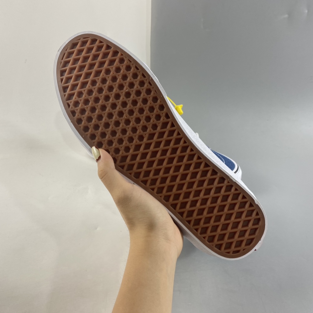 P160  Vans SK8-HI TAPERED 范斯官方水兵月蓝侧边条纹复古高帮帆布鞋 VN0A3MV8Q691