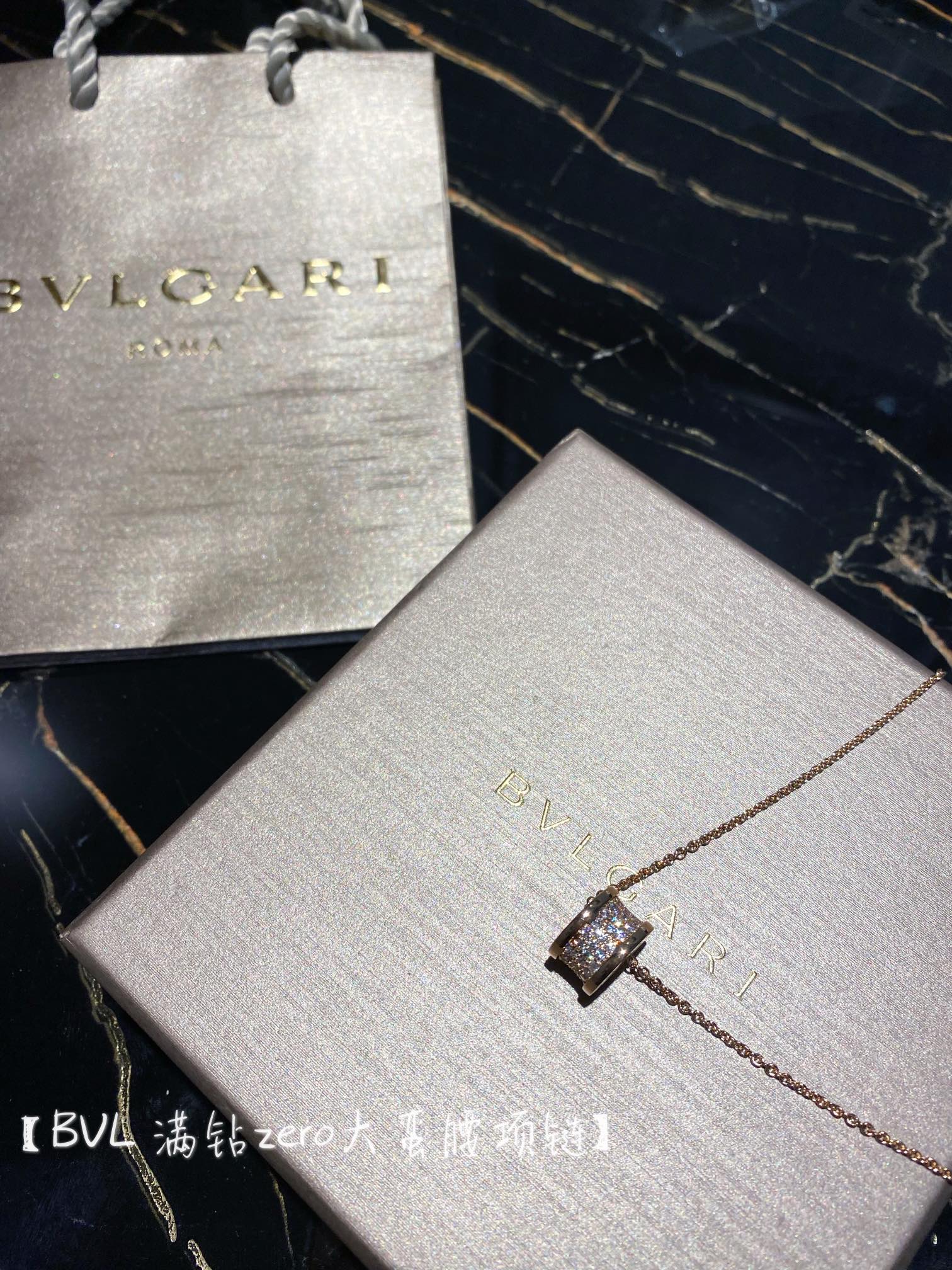 BVLGARI ブルガリ スプリング ネックレス 独自の電気メッキ加工 18K本物の金の質感-最高品質