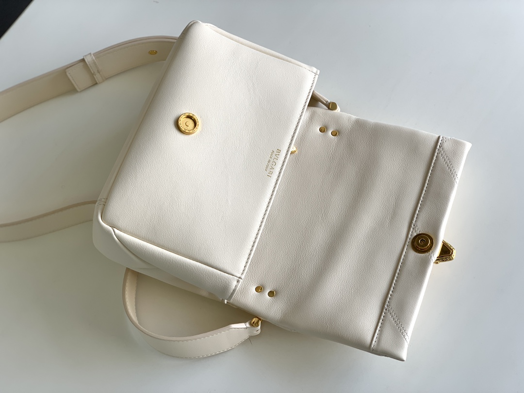 BVLGARI宝格丽“SERPENTI CABOCHON”系列小牛皮肩背包291088