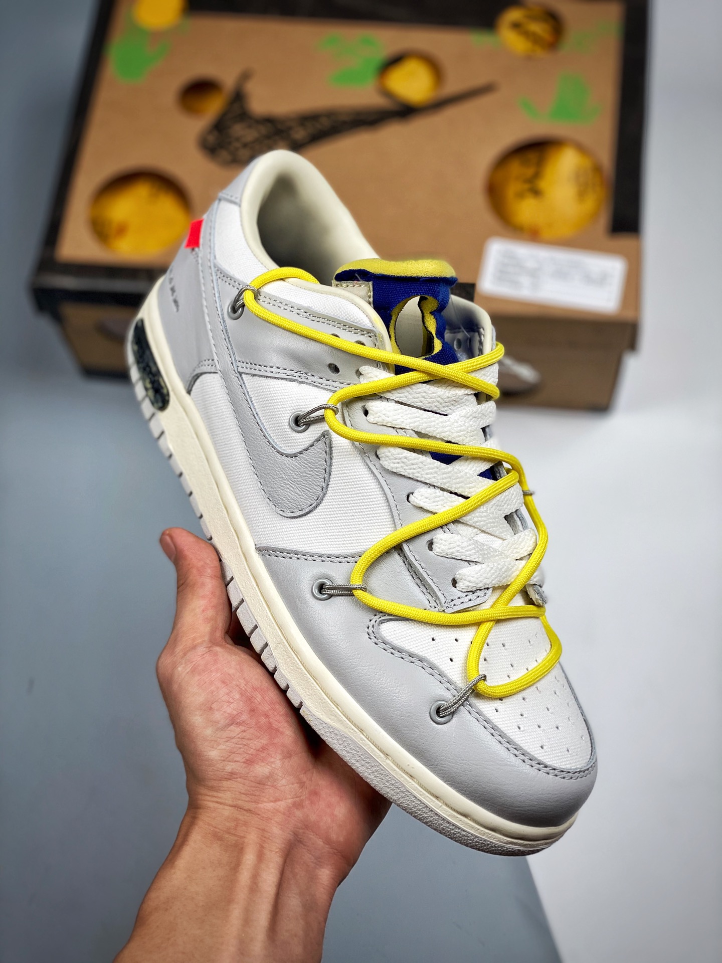 Serie Off-White™ x NK SB Dunk Low "27The 50", producción original de fábrica, caja original, horma original, papel orig…