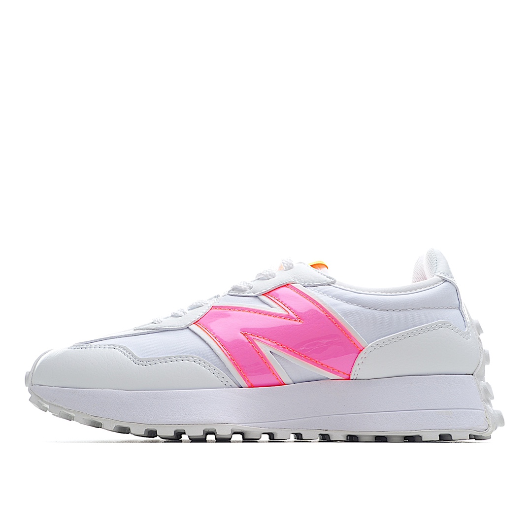 G5 Coco Gauff x New Balance 327系列复古跑步鞋女款白红粉
