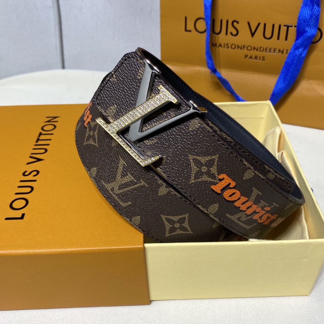 Louis Vuitton Belts Men Canvas