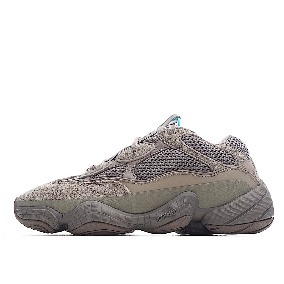 I0 AD Yeezy 500 “Ash Grey”Adidas 阿迪达斯 YEEZY 500椰子3M反光复古老爹跑鞋原厂3M反光条 市场独家真35码后跟V形结合人体工程学保证双脚舒适性鞋身与正品一致由合成革、麂皮和网面多种材质精心车缝拼接而成 搭载了adiprene减震科技大底，给人上脚以舒适平稳百搭而著称
