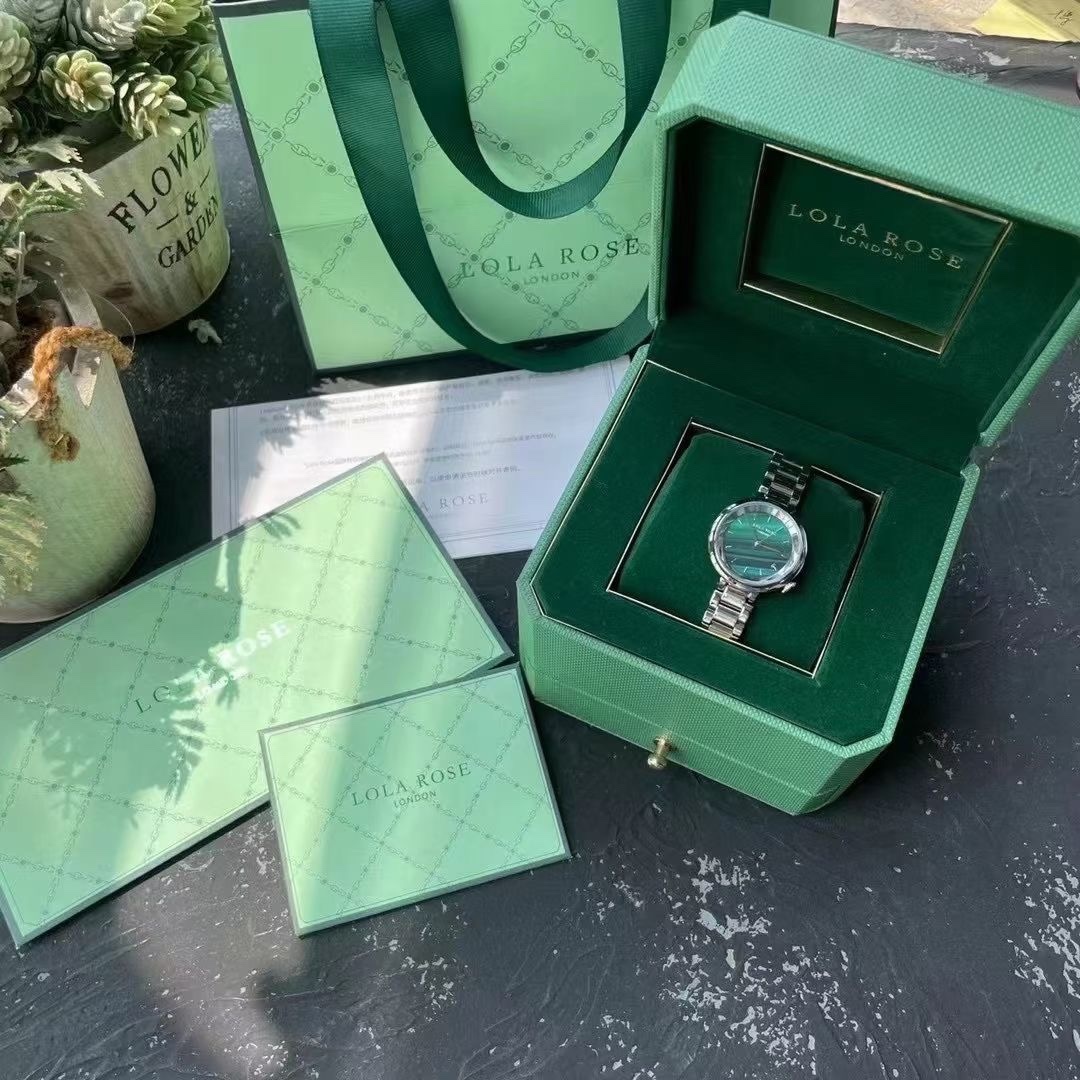 Trendy Green Watches: Laura’s Lola Rose Swiss Quartz Collection Highlighted. - 图片 4