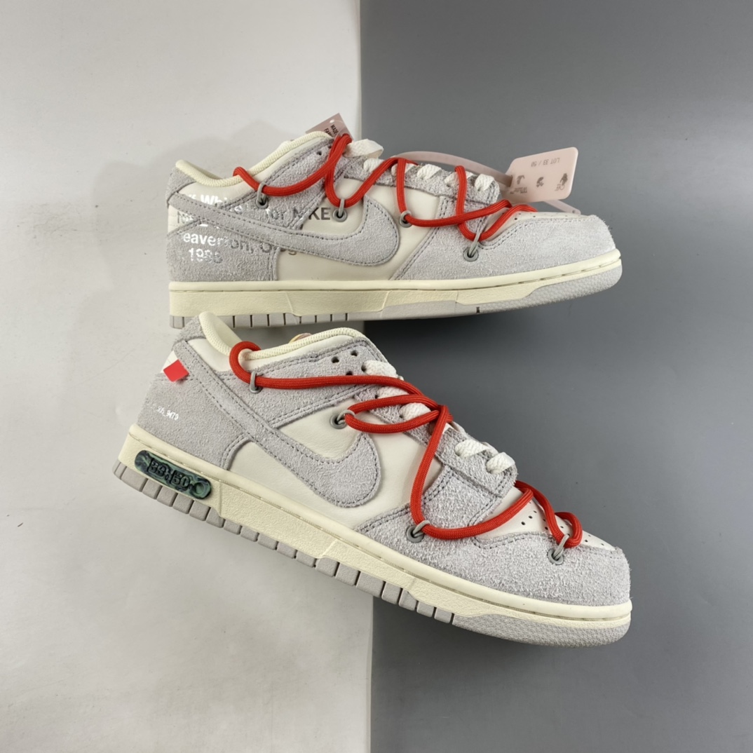 P360  Off-White x Nike SB Dunk Low”The 50”扣篮系列低帮经典百搭休闲运动板鞋 DJ0950-118