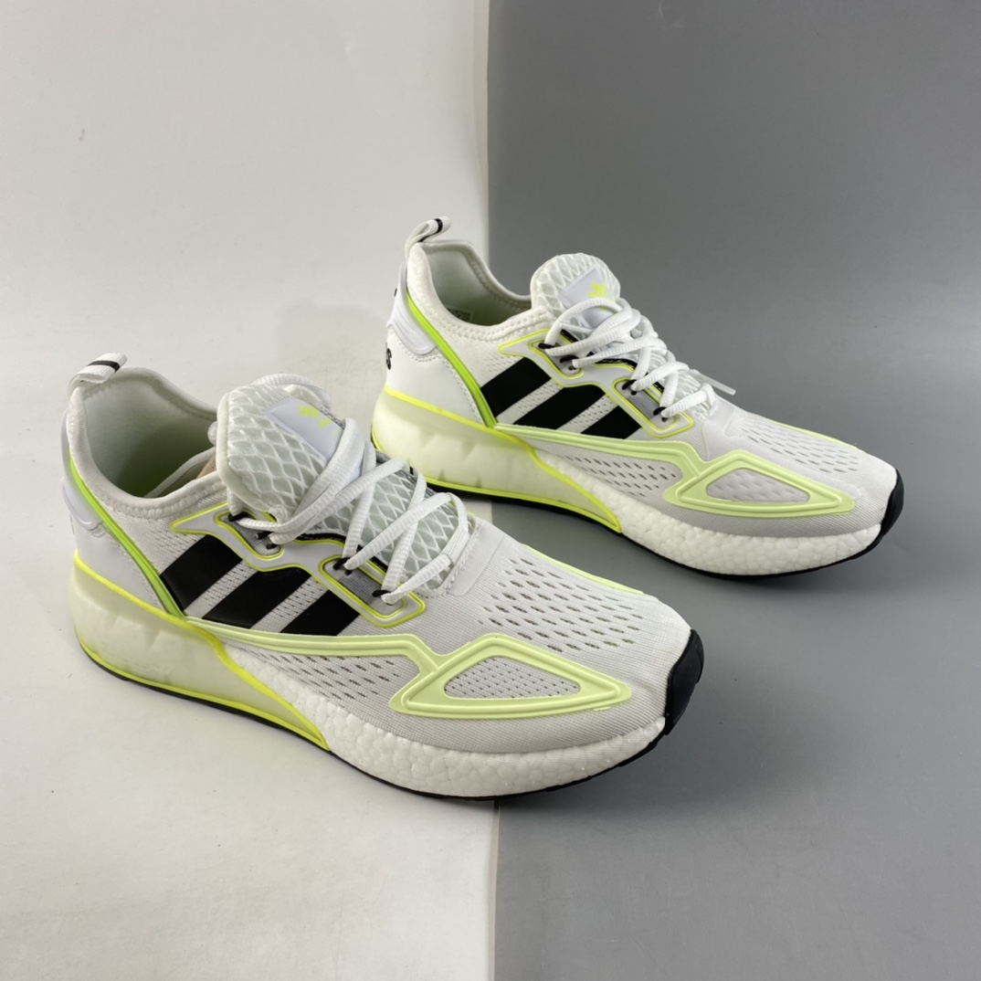P190  Ad ZX 2K Boost 网纱针织呼吸面套脚休闲运动慢跑鞋 GY2630