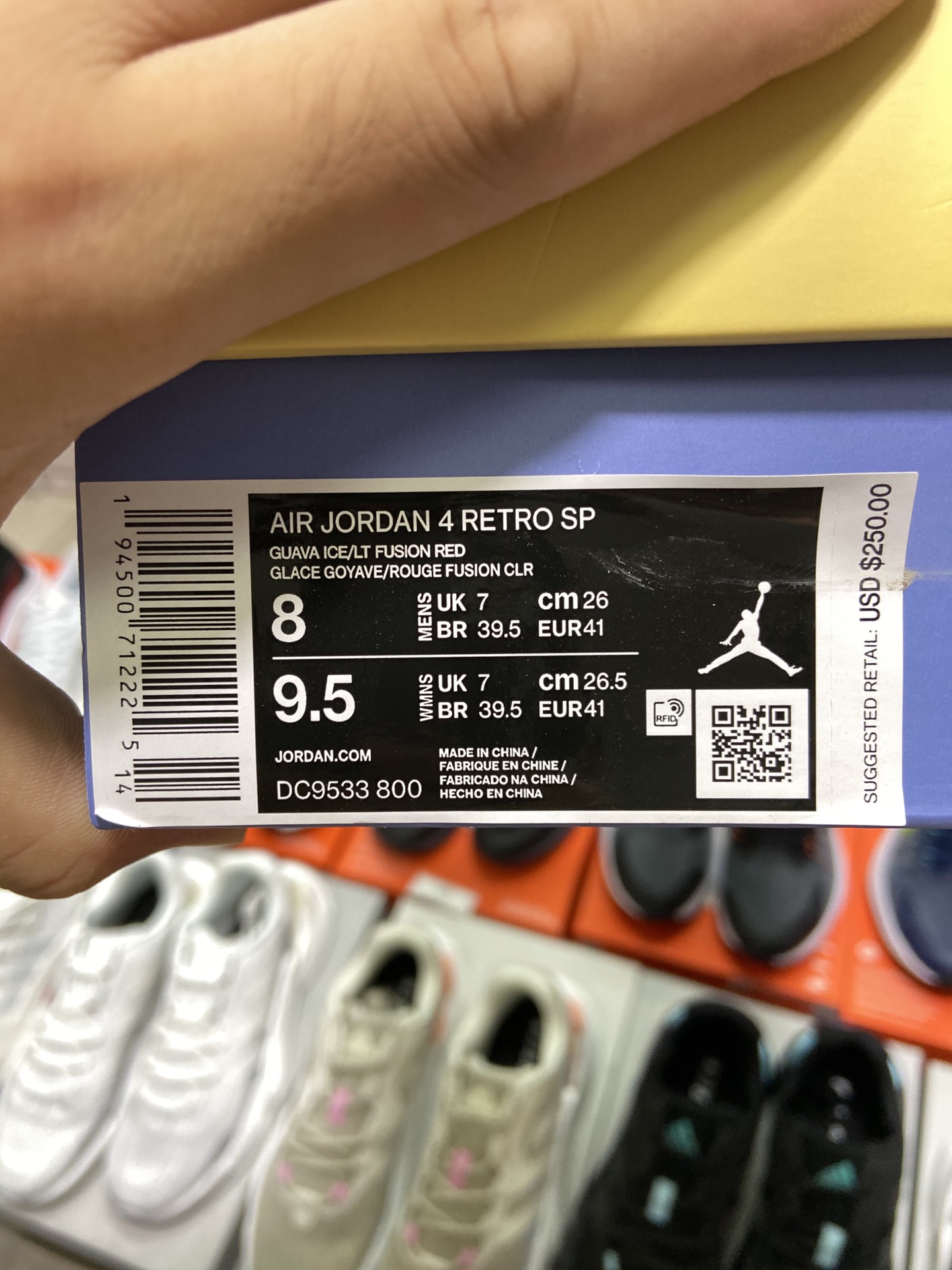 480高版本调价 乔丹Air Jordan 4 GS “Lemon Venom” 缤纷糖果蓝灰粉 DC9533-800