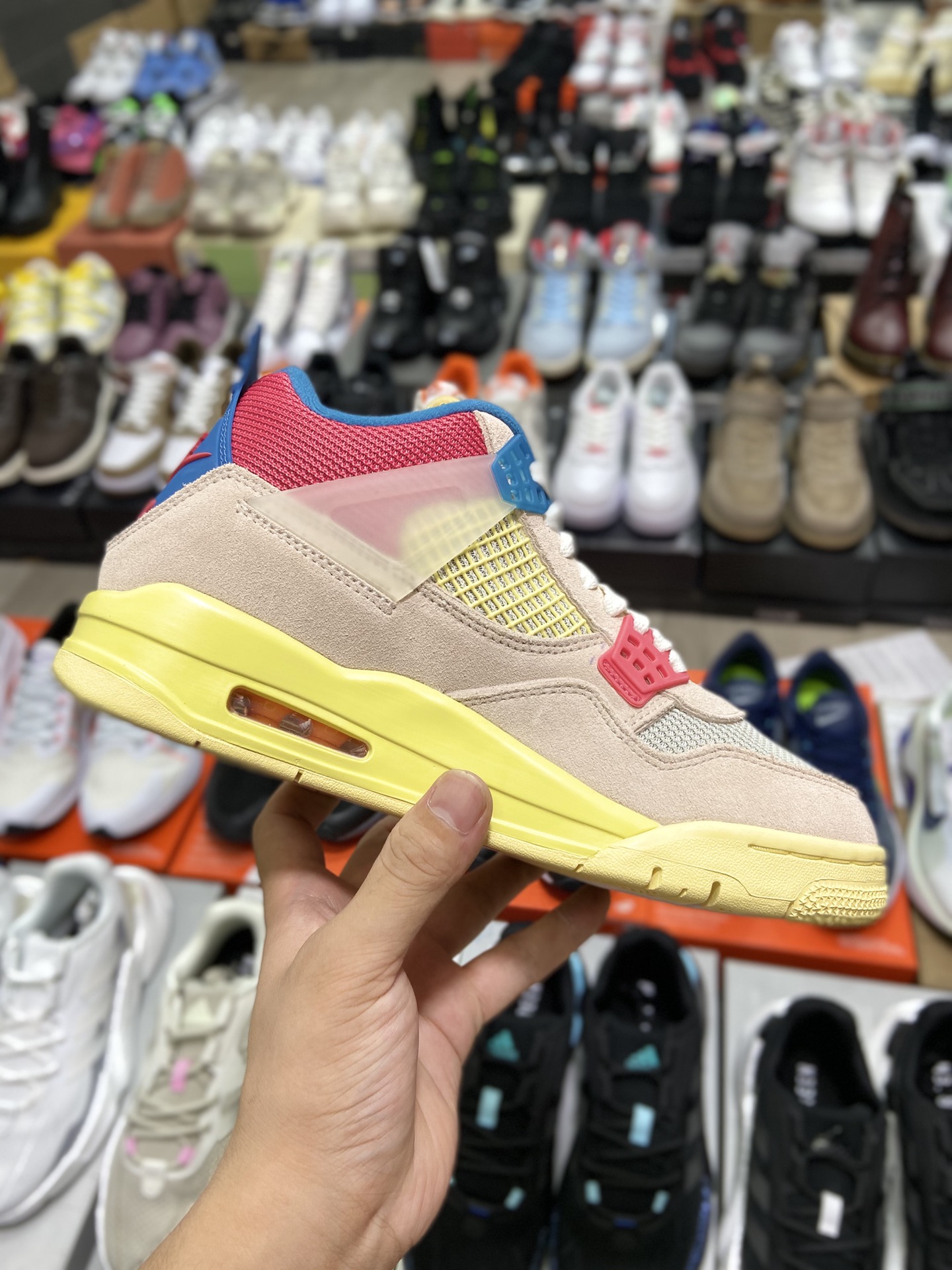 480高版本调价 乔丹Air Jordan 4 GS “Lemon Venom” 缤纷糖果蓝灰粉 DC9533-800
