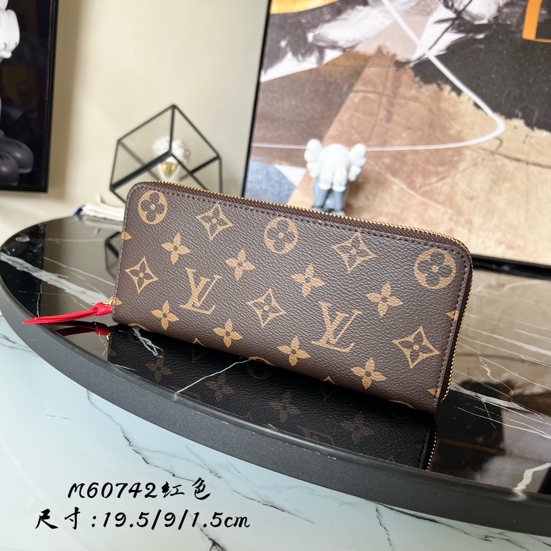 Louis Vuitton Wallet Luxury Fake
 Gold Red Men Damier Azur Calfskin Canvas Cowhide M60742