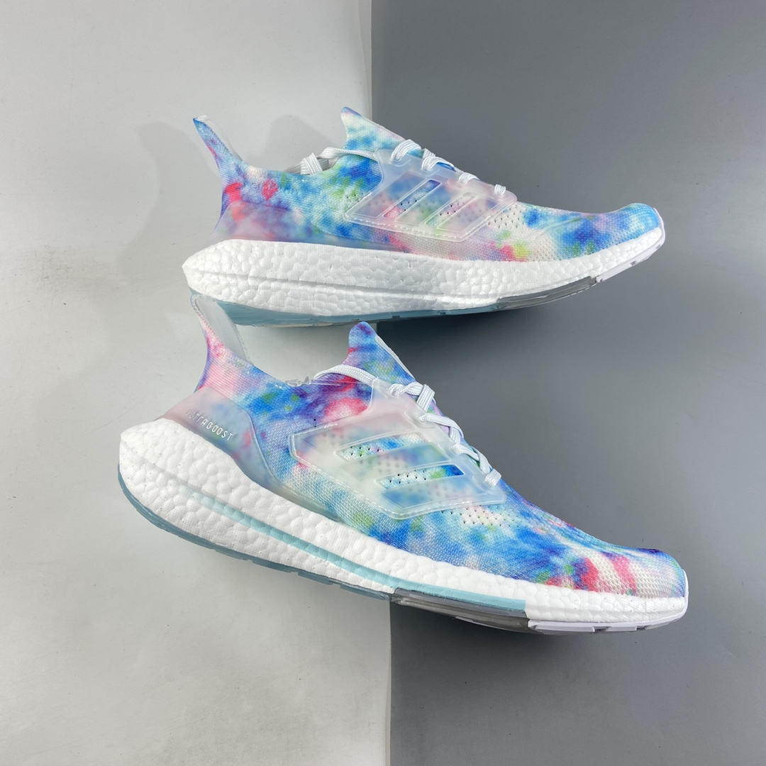 P220  AD UltraBoost 21 加厚爆米花袜套式针织鞋面休闲运动慢跑鞋 GZ7104