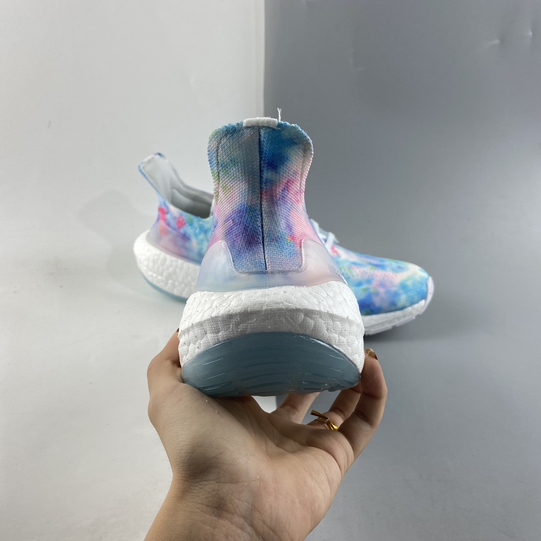 P220  AD UltraBoost 21 加厚爆米花袜套式针织鞋面休闲运动慢跑鞋 GZ7104