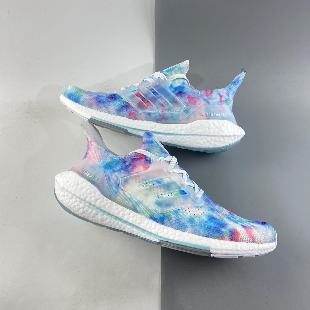 P220  AD UltraBoost 21 加厚爆米花袜套式针织鞋面休闲运动慢跑鞋 GZ7104