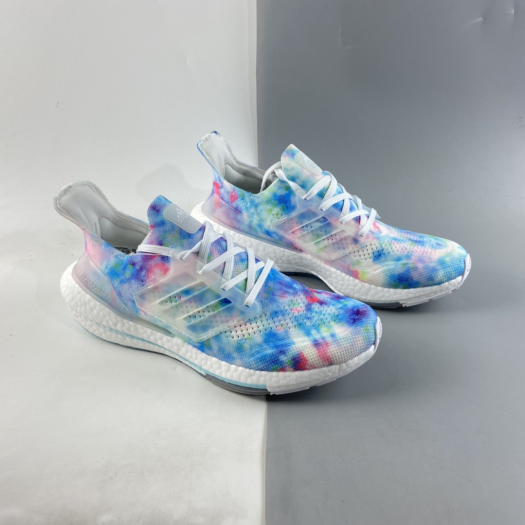 P220  AD UltraBoost 21 加厚爆米花袜套式针织鞋面休闲运动慢跑鞋 GZ7104