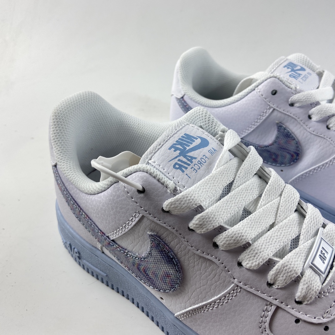 P200  NIKE Air Force 1 LoW“Hydrogen Blue’氢蓝 空军一号时尚休闲板鞋 CZ0377-100